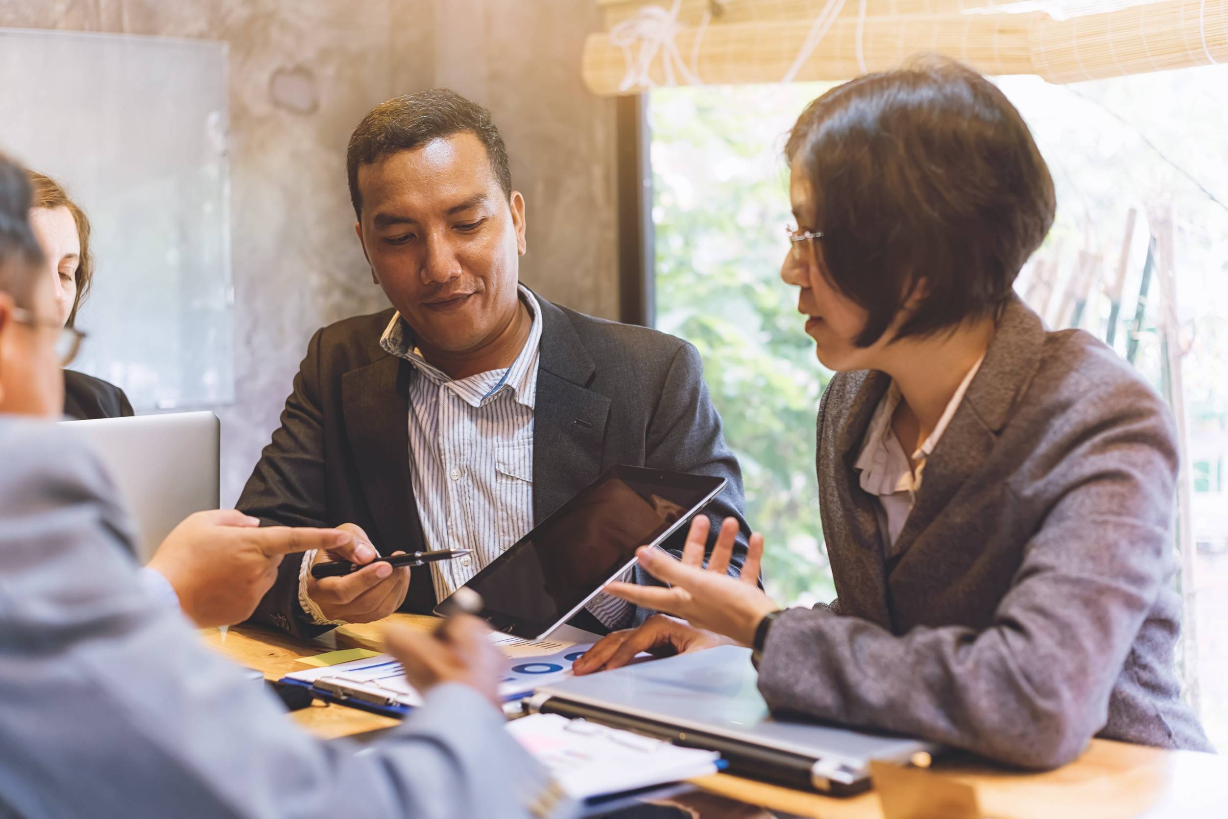 Business People Meeting Good Teamwork In Office