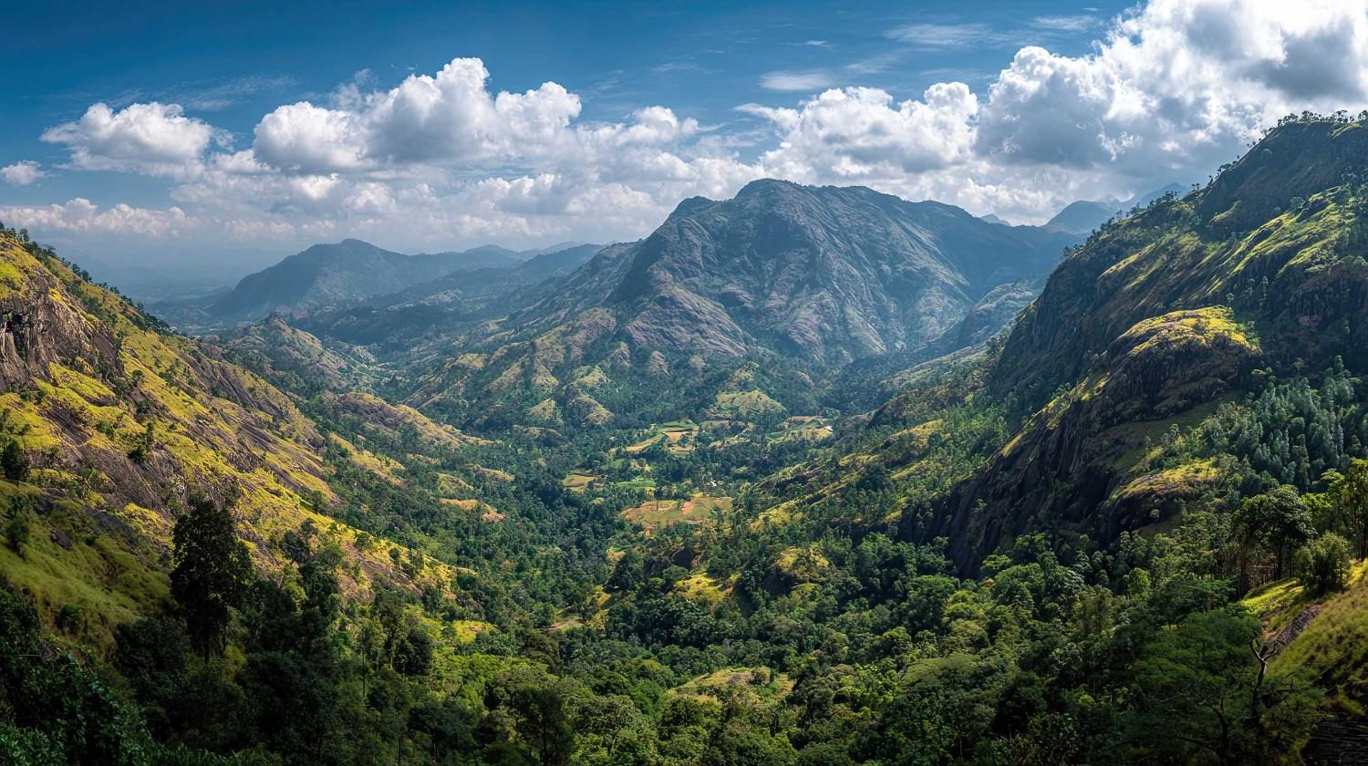 Ella Valley With Mountains