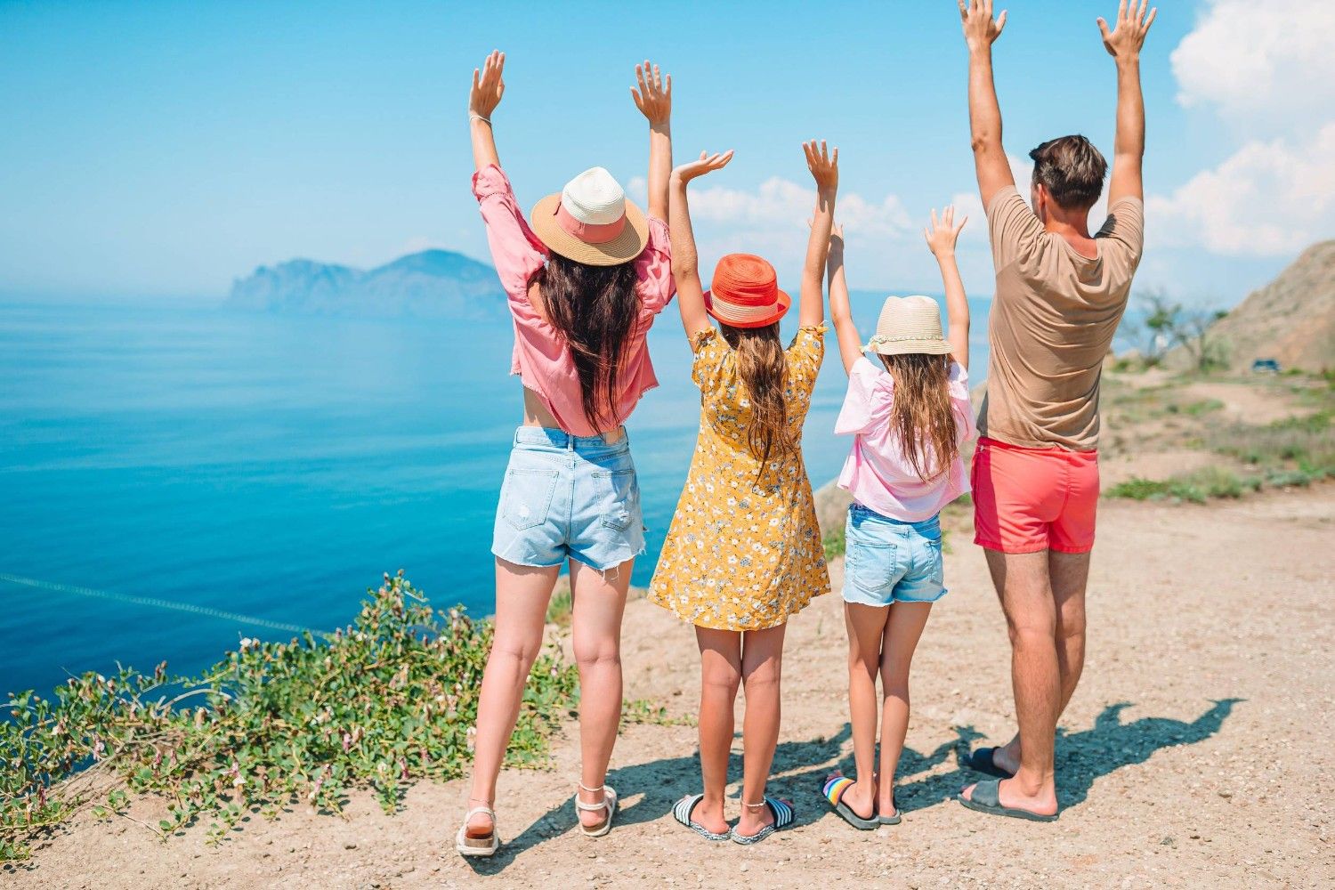 Family Having Fun While Being On Vacation