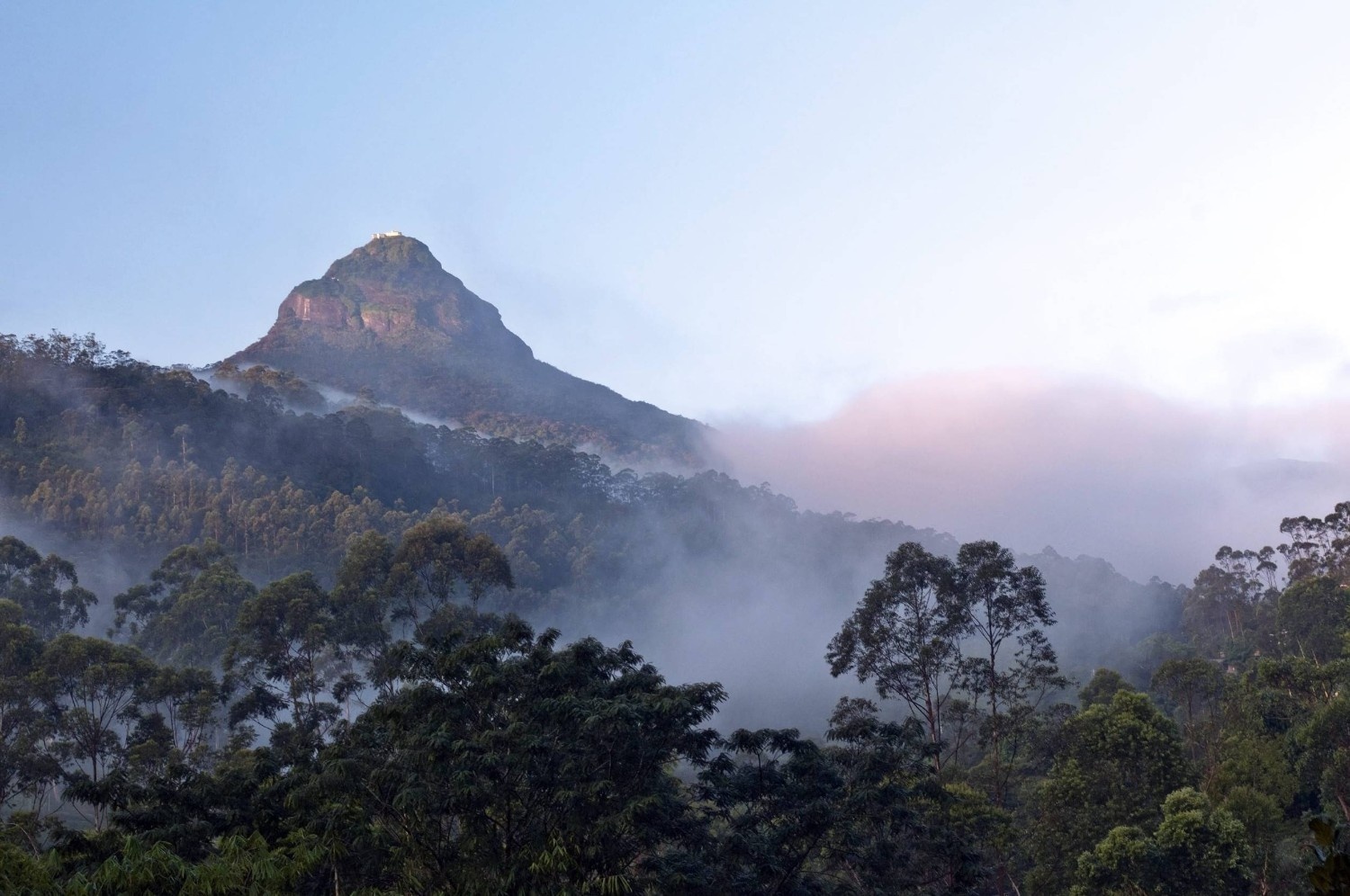 Mountain Landscape Seen From Adams Peak Sri Lanka