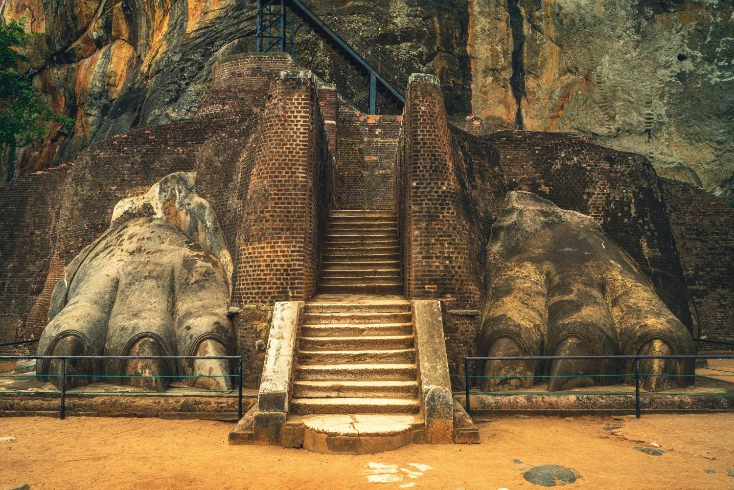 The entrance to the Sigiriya Rock Fortress